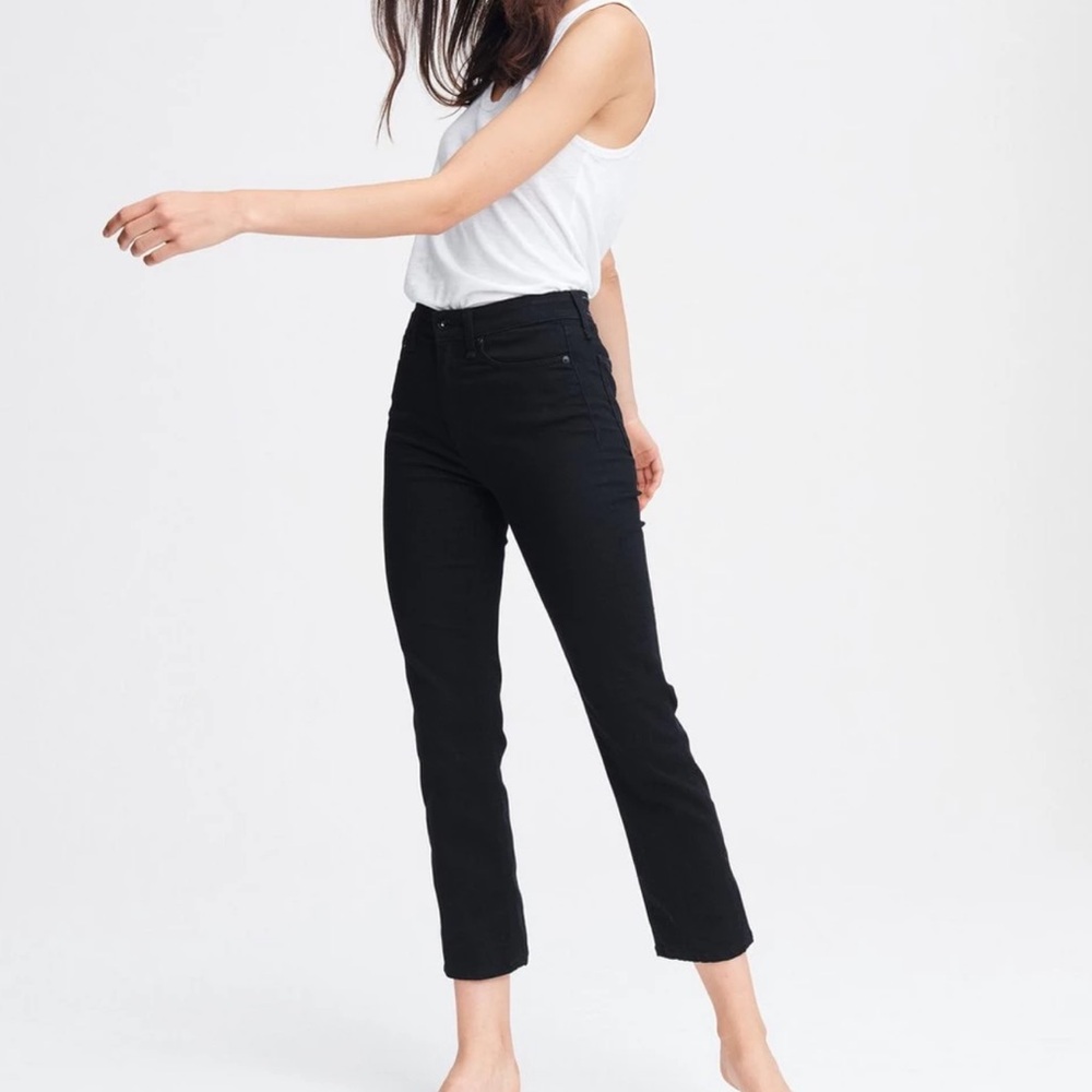 Rag & Bone Nina High-Rise Ankle Cigarette Pant - Black